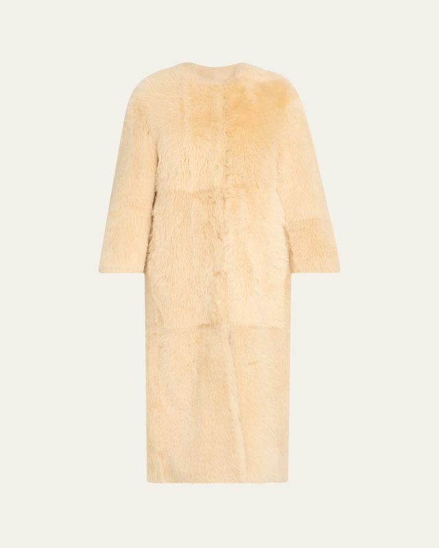 Siba Sheep Shearling Long Coat
